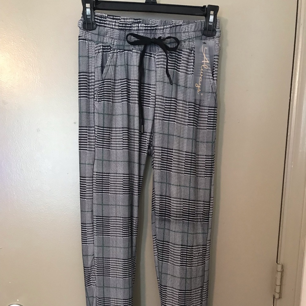 Plaid joggers